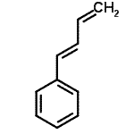structure of CAS# 1515-78-2, (1E)-1,3-Butadien-1-Ylbenzene;(E)-BUTA-1,3-DIENYL BENZENE;[(1E)-Buta-1,3-dienyl]benzene;1,3-Butadienylbenzene