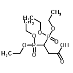 structure of CAS# 151869-73-7, 3,3-Bis(Diethoxyphosphoryl)Propanoic Acid;3,3-bis(diethoxyphosphoryl)propanoic acid