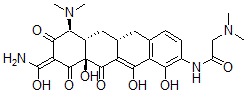 CAS#: 151922-17-7， N-[(5aR,6aS,7S,9Z,10aS)-9-(Amino-Hydroxymethylidene)-7-Dimethylamino-1,10a,12-Trihydroxy-8,10,11-Trioxo-5a,6,6a,7-Tetrahydro-5H-Tetracen-2-Yl]-2-Dimethylaminoacetamide