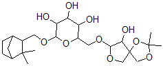 CAS#: 152020-08-1， 2-[(6,6-Dimethyl-5-Bicyclo[2.2.1]Heptanyl)Methoxy]-6-[(6-Hydroxy-2,2-Dimethyl-1,3,8-Trioxaspiro[4.4]Nonan-7-Yl)Oxymethyl]Oxane-3,4,5-Triol