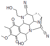 CAS#: 152104-53-5， (2R-(2alpha,3beta,3aalpha,5beta,6alpha,8beta,12balpha,12calpha))-2,3,3a,5,6,8,9,12,12b,12c-Decahydro-1-(2-Hydroxyethyl)-8-(Hydroxymethyl)-10-Methoxy-4,11-Dimethyl-9,12-Dioxo-3,5-Methano-1H,4H-Benzo(c)Pyrazino(3,2,1-ij)(1,5)Naphthyridine-2,6-Dicarbonitrile
