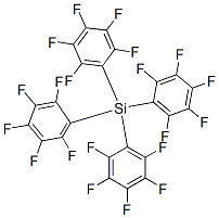 structure of CAS# 1524-78-3, Tetrakis(Pentafluorophenyl)Silane;Silane, Tetrakis(Pentafluorophenyl)-;Nsc168725