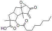 CAS#: 152613-17-7， (1aS-(1aalpha,3abeta,3balpha,4alpha,5beta,6aalpha,7aR*))-Decahydro-3a,5-Dimethyl-3-Methylene-2-Oxo-4-((1-Oxooctyl)Oxy)-Cyclopenta(4,5)Pentaleno(1,6a-b)Oxirene-5-Carboxylic Acid