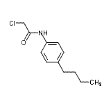 结构式 CAS# 1527-62-4, N-(4-丁基苯基)-2-氯乙酰胺