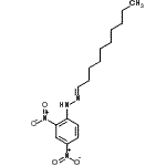 structure of CAS# 1527-95-3, (1E)-1-Decylidene-2-(2,4-Dinitrophenyl)Hydrazine;2,4-dinitrophenylhydrazone decanal;DECANAL 2,4-DINITROPHENYLHYDRAZONE