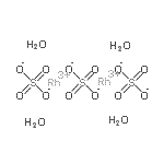 structure of CAS# 15274-78-9, Rhodium(3+) Sulfate Hydrate (2:3:4)