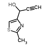 CAS#: 153027-88-4， 1-(2-Methyl-1,3-Thiazol-4-Yl)-2-Propyn-1-Ol