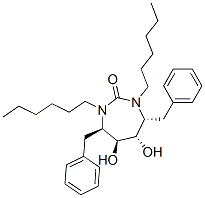 CAS#: 153181-39-6， (4R,5S,6S,7R)-1,3-Dihexyl-5,6-Dihydroxy-4,7-Bis(Phenylmethyl)-1,3-Diazepan-2-One