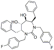 CAS#: 153182-30-0， (4R,5S,6S,7R)-1,3-Bis[(4-Fluorophenyl)Methyl]-5,6-Dihydroxy-4,7-Bis(Phenylmethyl)-1,3-Diazepan-2-One