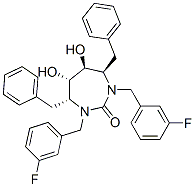 CAS#: 153182-42-4， (4R,5S,6S,7R)-1,3-Bis[(3-Fluorophenyl)Methyl]-5,6-Dihydroxy-4,7-Bis(Phenylmethyl)-1,3-Diazepan-2-One