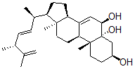 CAS#: 153229-20-0， (3S,5R,6R,9S,10R,13R,14R,17R)-17-[(2R,3E,5R)-5,6-Dimethylhepta-3,6-Dien-2-Yl]-10,13-Dimethyl-1,2,3,4,6,9,11,12,14,15,16,17-Dodecahydrocyclopenta[a]Phenanthrene-3,5,6-Triol