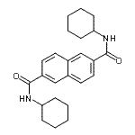 CAS#: 153250-52-3， N,N'-Dicyclohexyl-2,6-Naphthalenedicarboxamide