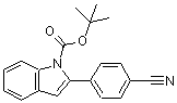 CAS#: 153432-73-6， 2-Methyl-2-Propanyl 2-(4-Cyanophenyl)-1H-Indole-1-Carboxylate