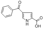 structure of CAS# 15372-84-6, 4-Benzoyl-1H-Pyrrole-2-Carboxylic Acid;4-(Oxo-Phenylmethyl)-1H-Pyrrole-2-Carboxylate;4-Phenylcarbonyl-1H-Pyrrole-2-Carboxylate;Zinc02585581