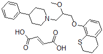 CAS#: 153804-60-5， 8-((2-Methoxy-3-(4-phenylpiperidin-1-yl)propyl)oxy)thiochroman fumarate