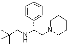 结构式 CAS# 153837-28-6, 2,2-二甲基-N-[(1R)-1-苯基-2-(1-哌啶基)乙基]-1-丙胺