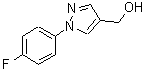 structure of CAS# 153863-34-4, [1-(4-Fluorophenyl)-1H-Pyrazol-4-Yl]Methanol;(1-(4-FLUOROPHENYL)-1H-PYRAZOL-4-YL)METHANOL;[1-(4-Fluorophenyl)-1H-pyrazol-4-yl]methanol;[1-(4-fluorophenyl)pyrazol-4-yl]methan-1-ol