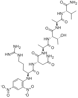 CAS#: 153919-61-0， N2-(2,4-Dinitrophenyl)-L-Arginyl-L-Asparaginyl-L-Alanyl-L-Threonyl-L-Alanyl-L-Valinamide