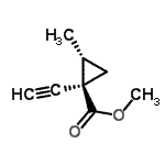 CAS#: 153943-61-4， Methyl (1R,2R)-1-Ethynyl-2-Methylcyclopropanecarboxylate