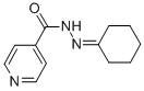 structure of CAS# 15407-81-5, N'-Cyclohexylideneisonicotinic Hydrazide;N-(Cyclohexylideneamino)-4-Pyridinecarboxamide;N-(Cyclohexylideneamino)Isonicotinamide;Cyclohexylidenehydrazide Of Isonicotinic Acid