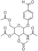 CAS#: 15430-77-0， 4-Formylphenyl 2-Acetamido-3,4,6-Tri-O-Acetyl-2-Deoxyhexopyranoside