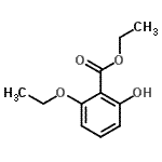 结构式 CAS# 154364-61-1, 乙基2-乙氧基-6-羟基苯甲酸酯
