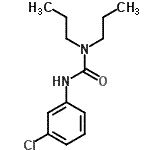 结构式 CAS# 15441-99-3, 3-(3-氯苯基)-1,1-二丙基脲