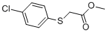structure of CAS# 15446-15-8, Methyl 2-(4-Chlorophenyl)Sulfanylacetate;2-[(4-Chlorophenyl)Thio]Acetic Acid Methyl Ester;Methyl 2-(4-Chlorophenyl)Sulfanylethanoate;Nsc58868