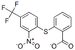 结构式 CAS# 1545-75-1, 2-[[2-硝基-4-(三氟甲基)苯基]硫代]-苯甲酸