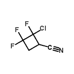 结构式 CAS# 1546-77-6, 2-氯-2,3,3-三氟环丁烷甲腈