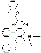 CAS#: 154612-58-5， (2S,4R)-N-Tert-Butyl-1-[(2R,3S)-3-[[2-(2,6-Dimethylphenoxy)Acetyl]Amino]-2-Hydroxy-4-Phenylbutyl]-4-Pyridin-4-Ylsulfanylpiperidine-2-Carboxamide