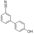 结构式 CAS# 154848-44-9, 3-(4-羟基苯基)苯甲腈