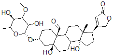 CAS#: 15487-11-3， 3beta-[(3-O-Methyl-6-Deoxy-beta-D-Glucopyranosyl)Oxy]-5,14-Dihydroxy-19-Oxo-5beta-Card-20(22)-Enolide