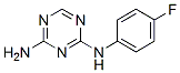 structure of CAS# 1549-50-4, N-(4-Fluoro-Phenyl)-[1,3,5]Triazine-2,4-Diamine;(4-Amino-S-Triazin-2-Yl)-(4-Fluorophenyl)Amine;Zinc00089384;Mls000579827
