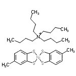 CAS#: 15492-42-9， N,N,N-Tributyl-1-Butanaminium Bis[4-Methyl-1,2-Benzenedithiolato(2-)-kappa<Sup>2</Sup>S<Sup>1</Sup>,S<Sup>2</Sup>]Nickelate(1-)