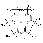 结构式 CAS# 15492-49-6, 三[(3Z)-2,2,6,6-四甲基-5-氧代-3-庚烯-3-醇]钪