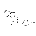 CAS#: 155099-32-4， (2Z)-2-(4-Hydroxybenzylidene)[1,3]Thiazolo[3,2-a]Benzimidazol-3(2H)-One