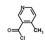 结构式 CAS# 155136-54-2, 4-甲基烟酰氯化物