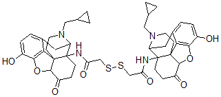 CAS#: 155270-53-4， 14,14'-(Dithiobis((2-Oxo-2,1-Ethanediyl)Imino))Bis(7,8-Dihydro-N-(Cyclopropylmethyl)Normorphinone)