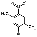 结构式 CAS# 15540-81-5, 1-溴-2,5-二甲基-4-硝基苯