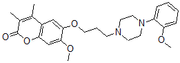 CAS#: 155773-59-4， 7-Methoxy-6-[3-[4-(2-Methoxyphenyl)Piperazin-1-Yl]Propoxy]-3,4-Dimethylchromen-2-One