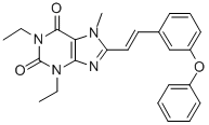 CAS#: 155814-36-1， 1,3-Diethyl-7-Methyl-8-[(E)-2-[3-(Phenoxy)Phenyl]Ethenyl]Purine-2,6-Dione