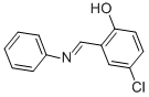 structure of CAS# 15597-76-9, 4-Chloro-2-[(Phenylimino)Methyl]-Phenol;4-Chloro-2-[(E)-(Phenylimino)Methyl]Phenol;Phenol,4-Chloro-2-(N-Phenylformimidoyl)-;Phenol,4-Chloro-2-[(Phenylimino)Methyl]-