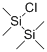 structure of CAS# 1560-28-7, 1-Chloro-1,1,2,2,2-Pentamethyl-Disilane;(Chloro-Dimethyl-Silyl)-Trimethyl-Silane;Pentamethylchlorodisilane