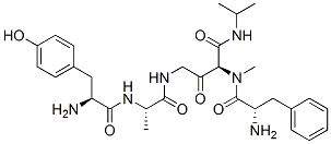 CAS#: 156125-05-2， (2S)-N-[2-[[(2R)-2-[[(2S)-2-Amino-3-(4-Hydroxyphenyl)Propanoyl]Amino]Propanoyl]Amino]Acetyl]-2-Methylamino-3-Phenyl-N-[2-(Propan-2-Ylamino)Acetyl]Propanamide