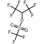 结构式 CAS# 156241-41-7, 1,1,1,3,3,3-六氟-2-丙基三氟甲烷磺酸酯