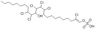 CAS#: 156281-16-2， [(Z)-2,11,12,13,15,16-Hexachloro-14-Hydroxytetracos-1-Enyl] Hydrogen Sulfate