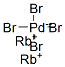 CAS 登录号：15654-53-2， 二铷四溴钯酸盐