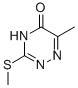 structure of CAS# 1566-32-1, 3-Methylthio-6-methyl-5-oxo-4,5-dihydrotriazine;6-Methyl-3-(Methylthio)-2H-1,2,4-Triazin-5-One;Smr000036774;T5233404