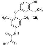 CAS#: 156740-30-6， {[4-(4-Hydroxy-3-Isopropylphenoxy)-3,5-Dimethylphenyl]Amino}(Oxo)Acetic Acid